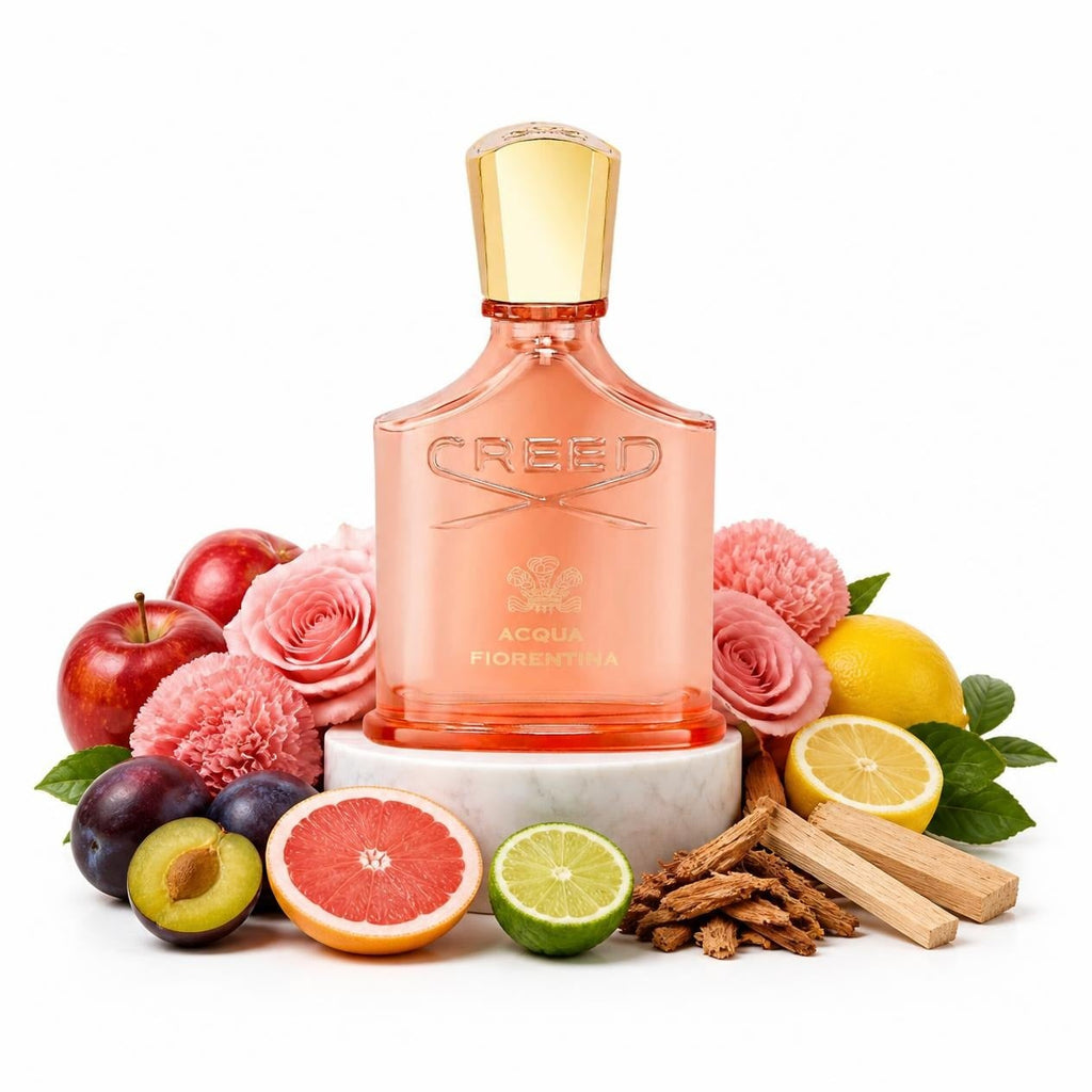 Creed Acqua Fiorentina perfume sample decant with apple, plum, grapefruit, rose and carnation