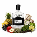 Creed Aventus perfume sample decant with pineapple, blackcurrant, apple, birch and vanilla
