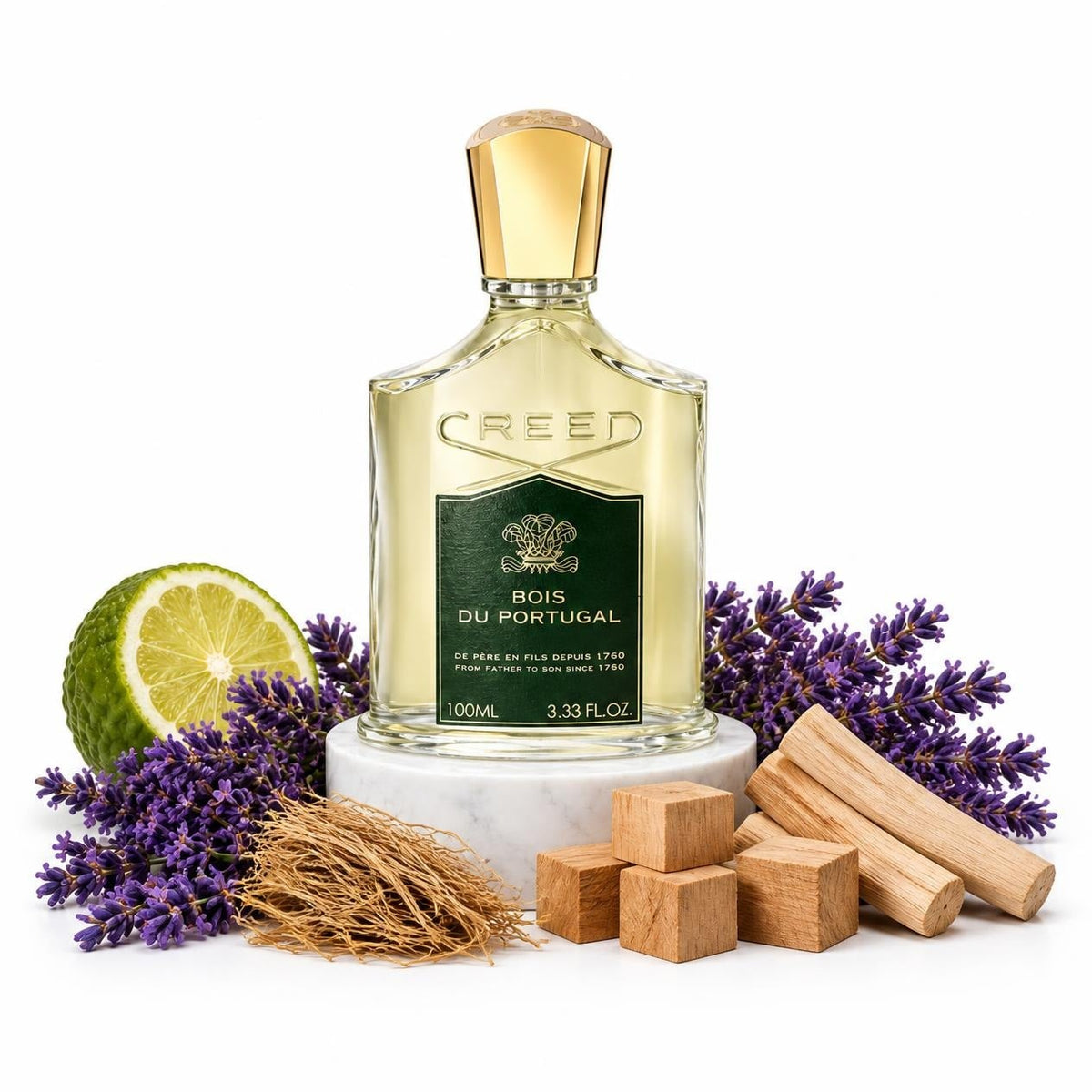 Creed Bois du Portugal perfume sample decant with bergamot, lavender, sandalwood, cedar and vetiver