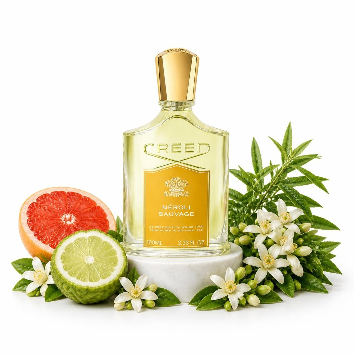 Creed Neroli Sauvage perfume sample decant with bergamot, grapefruit, verbena and neroli