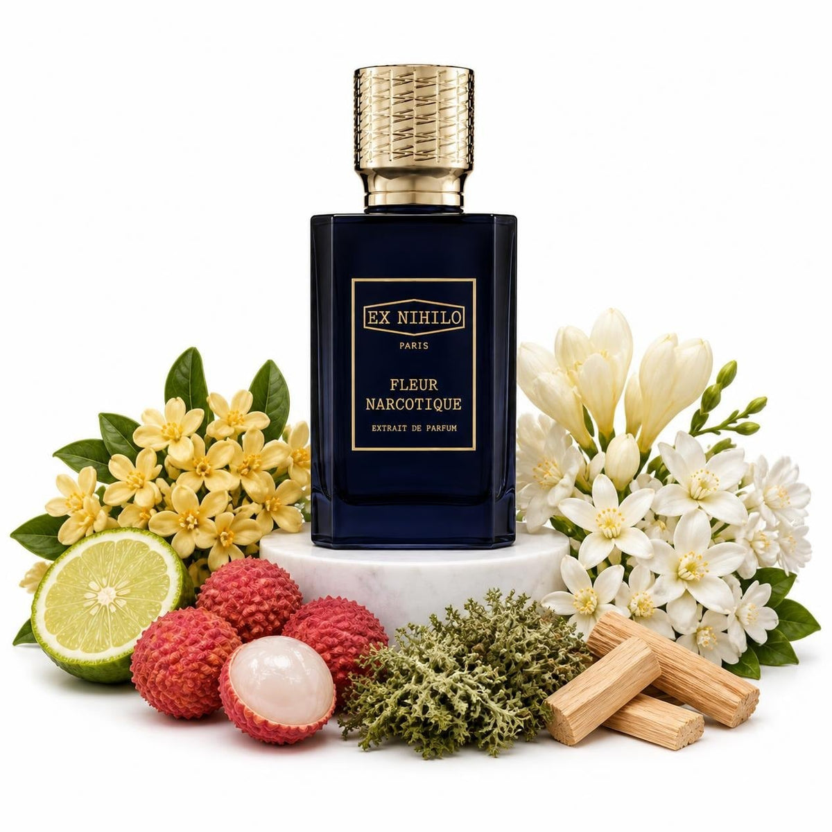 Ex Nihilo Fleur Narcotique Extrait perfume sample decant with osmanthus, lychee, jasmine, orange blossom and sandalwood