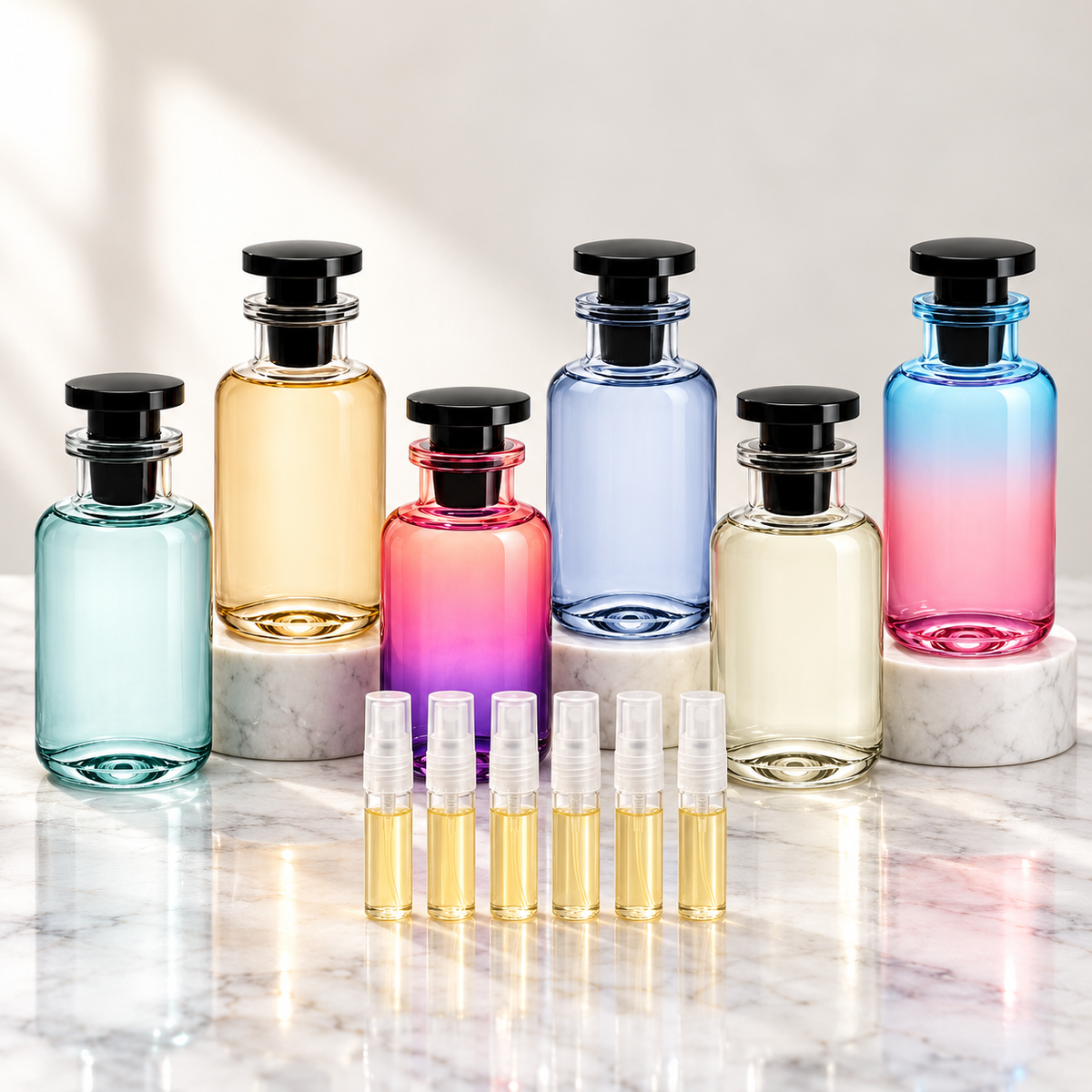 Luxury designer perfume sample discovery set
