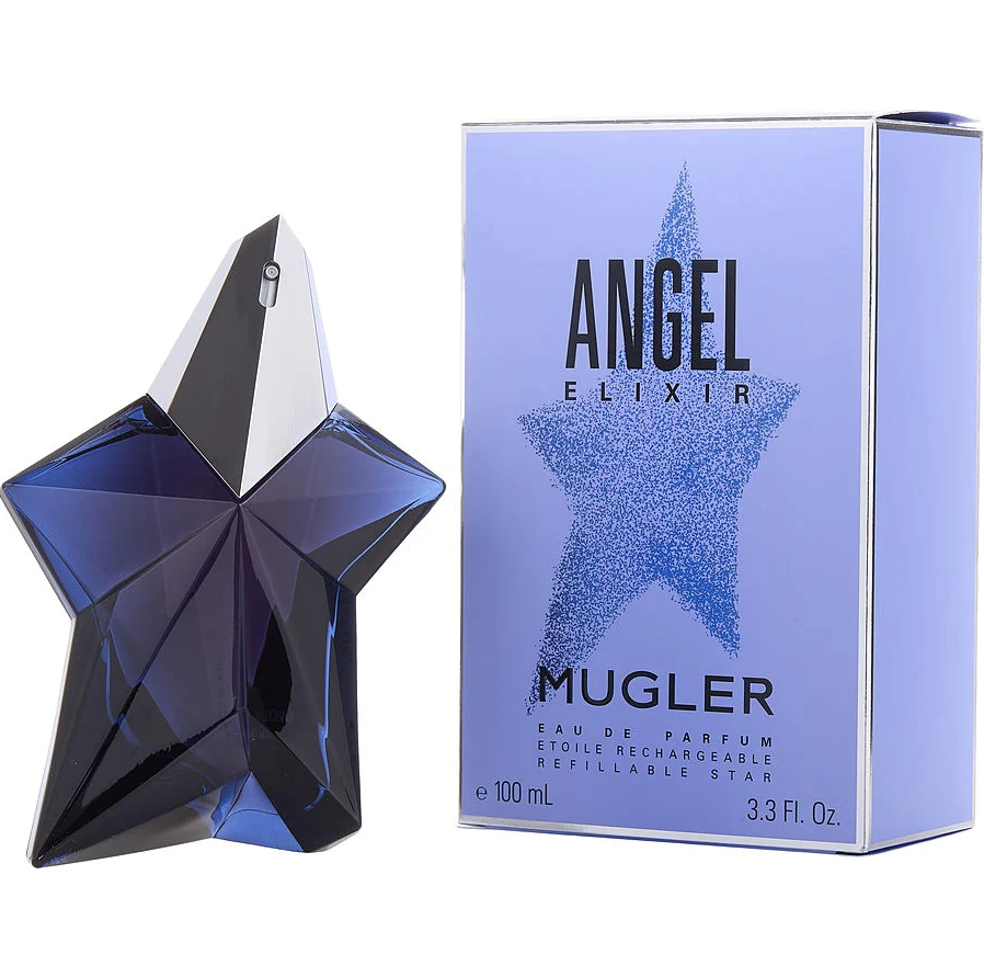 Mugler Angel Elixir 100ml perfume bottle