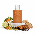 Parfums de Marly Althair perfume sample decant with orange blossom, cinnamon, cardamom, vanilla and praline