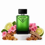 Prada Paradigme perfume sample decant with bergamot, geranium, benzoin and guaiac wood