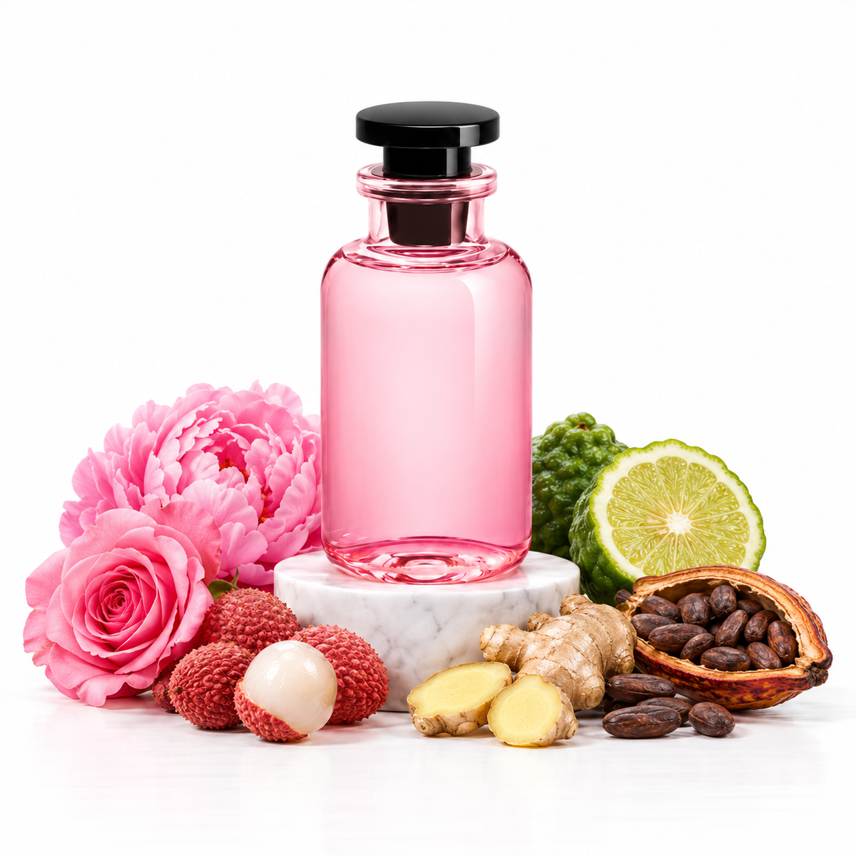 Attrape-Reves perfume sample decant with lychee, ginger, bergamot, peony, rose and cacao