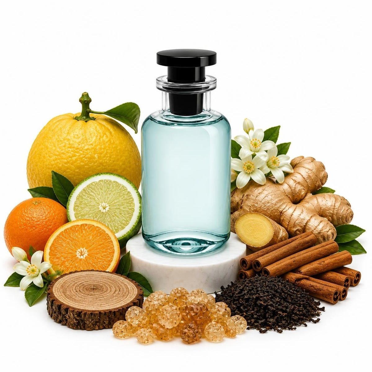 Imagination perfume sample decant with citron, bergamot, neroli, ginger, cinnamon and black tea